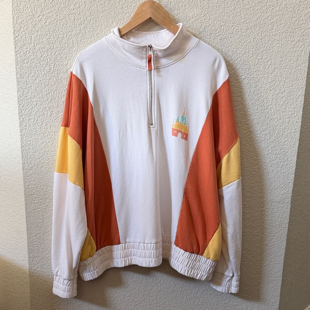 Disney 2X Living My Best Disney Life Quarter Zip sweatshirt Disney World